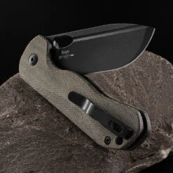 Kizer Bugai Micarta Black Folding Knife -Victorinox Sales KIV3627A1.1 67367.1686756186.1280.1280 00370.1686756249