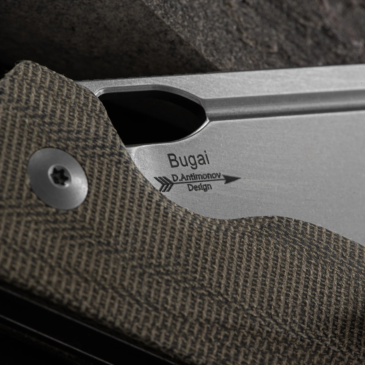 Kizer Bugai Micarta Folding Knife 7 Kizer Bugai Micarta Folding Knife - Image 5