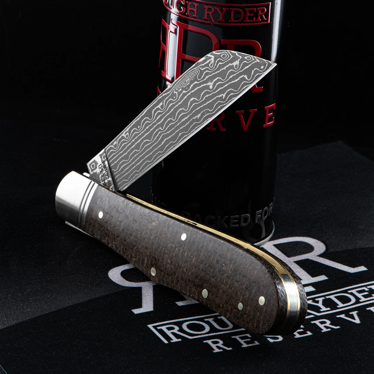 Rough Ryder Reserve Humpback Jack Damascus Folding Knife 5 Rough Ryder Reserve Humpback Jack Damascus Folding Knife - Image 3