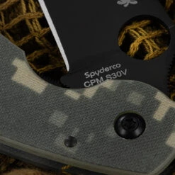 Spyderco Mili Digi Camo Black Blade Folding Knife -Victorinox Sales SC36GPCMOBK.3 78866.1695729085