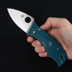 Spyderco Lil' Temperance Lightweight K390 Folding Knife -Victorinox Sales SC69PBL3K390.1 16697.1695118299