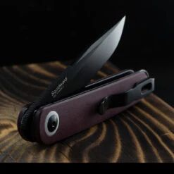 Kizer Squidward Richlite Red Folding Knife -Victorinox Sales squidardrichlitedet2 76542.1686929123